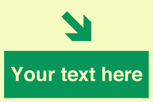 Custom Safe condition: Green Down right arrow